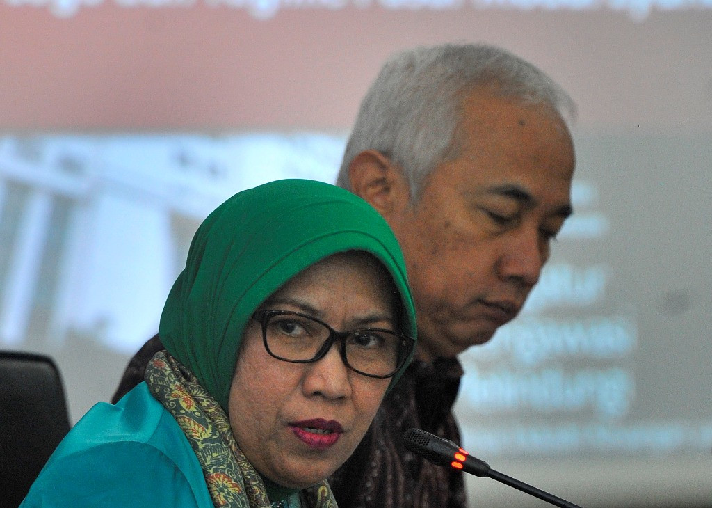 Kepala Eksekutif Pengawas Pasar Modal OJK Nurhaida (ANTARA FOTO/Puspa Perwitasari)