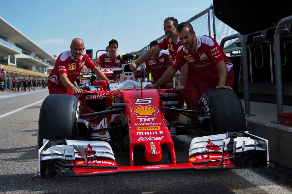 Sebastian Vettel yakin Ferrari punya modal besar dari semangat. XPB Images