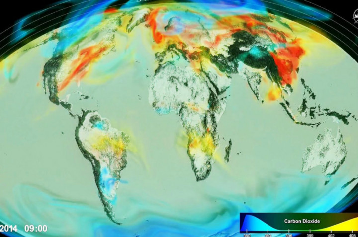 Visualisasi 3D Ciptaan NASA Perlihatkan Karbon Dioksida di Atmosfer