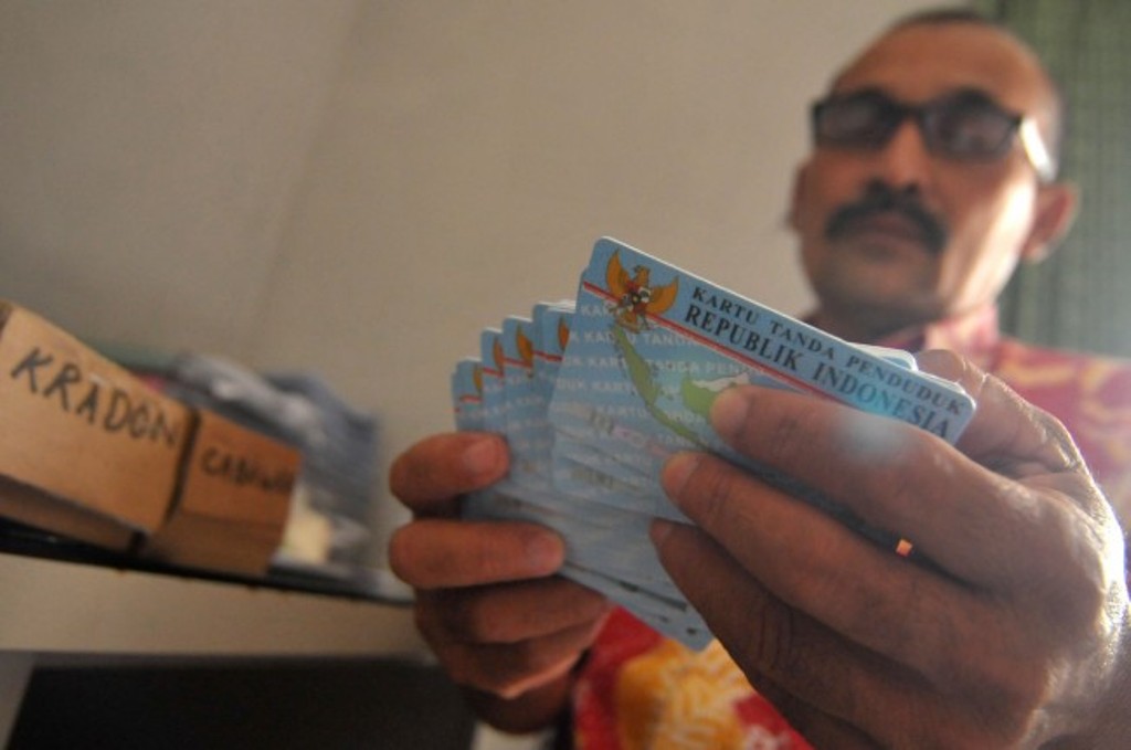 KTP-el. (ANT/Oky Lukmansyah)