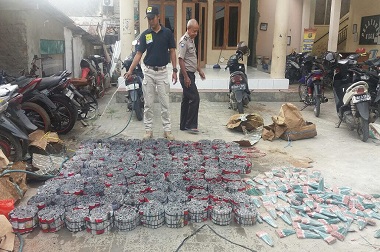 Ribuan Petasan Disita Polisi di Kabupaten Tangerang