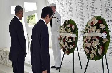 Abe dan Obama Kenang Kengerian PD II di Pearl Harbor