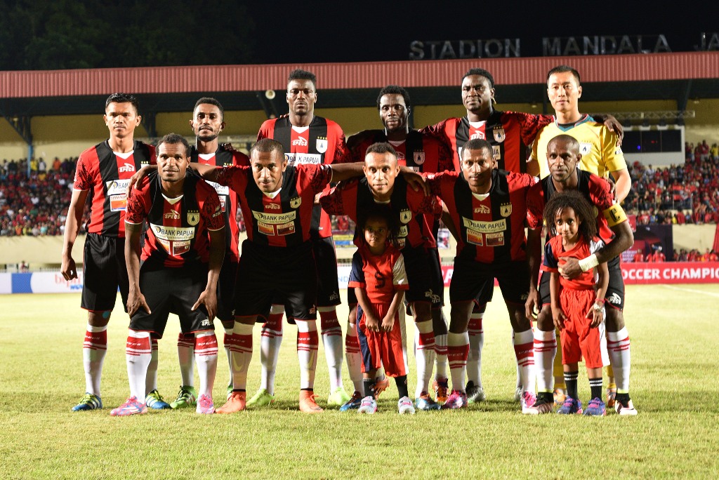 Skuat Persipura Jayapura di ISC 2016 (Foto: ANTARA FOTO/Indrayadi TH)