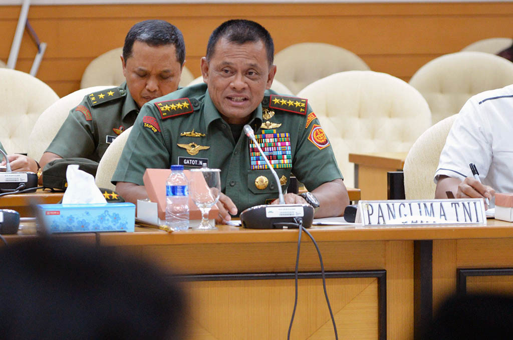 Panglima TNI Jenderal Gatot Nurmantyo -- MI/Mohamad Irfan