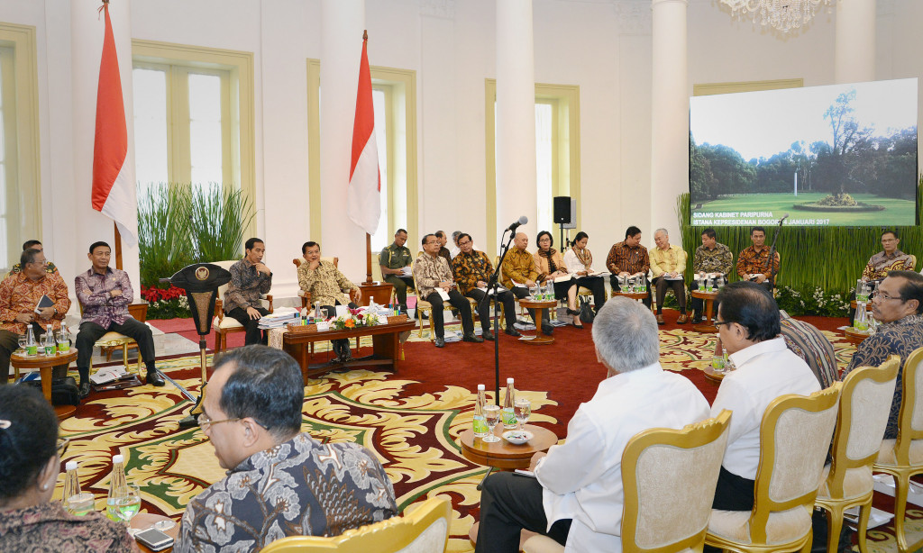 Sidang Kabinet Paripurna di Istana Bogor membahas program 2017, Rabu 4 Januari/ANT/Yudhi Mahatma