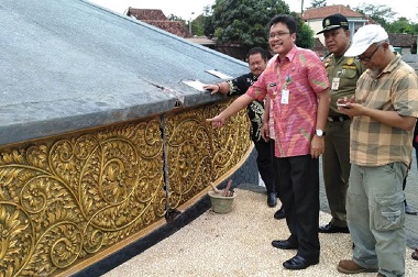 Monumen Tiga Tokoh Pejuang Retak bukan karena Faktor Alam