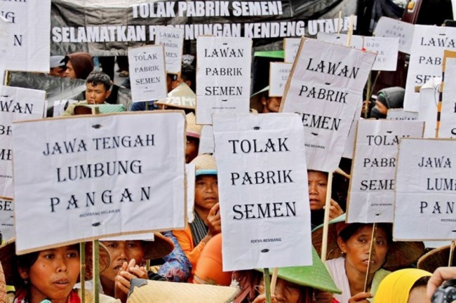 Penolakan Pabrik Rembang, Semen Indonesia: Picu Konflik Sosial