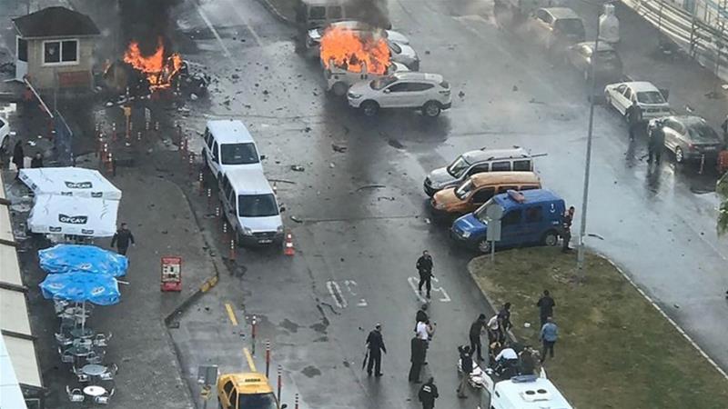 Ledakan dekat gedung pengadilan di Turki - foto: Al Jazeera