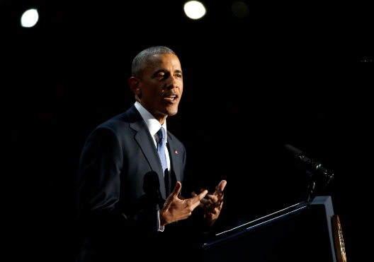 Obama Sindir Trump dalam Pidato Terakhirnya