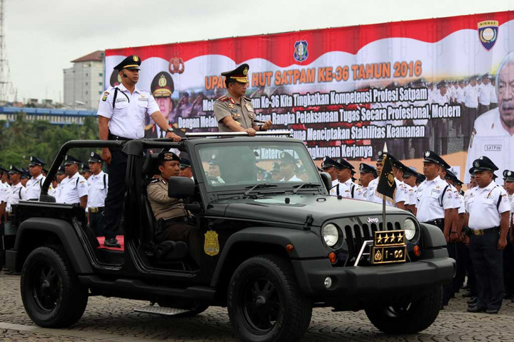 Kapolri Pimpin Apel HUT ke-36 Satpam