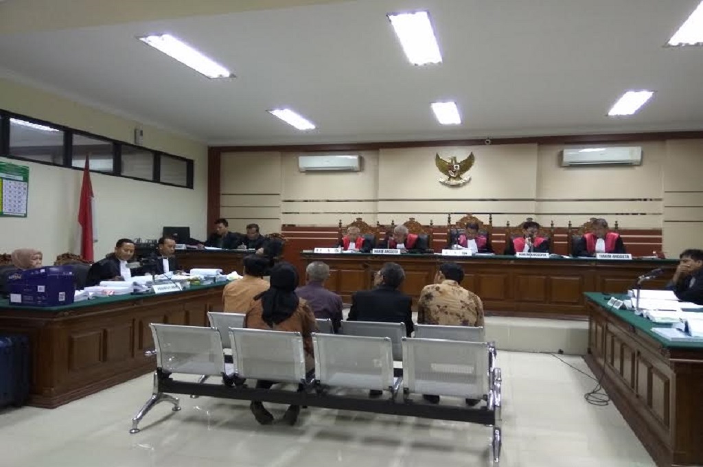Lima saksi dalam sidang kasus Dahlan Iskan memberikan keterangan seputar jual beli aset PT PWU, MTVN - Syaikhul Hadi