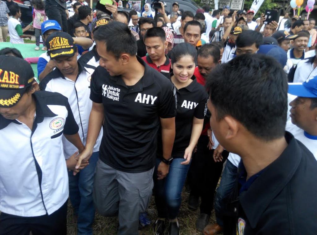Cagub DKI Jakarta, Agus Harimurti Yudhoyono. MTVN/ Whisnu 