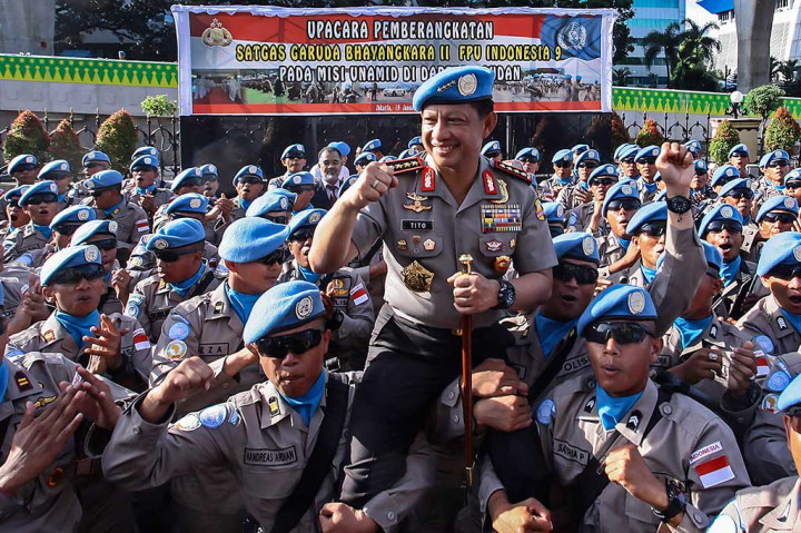 Kapolri Lepas Pasukan Perdamaian ke Sudan