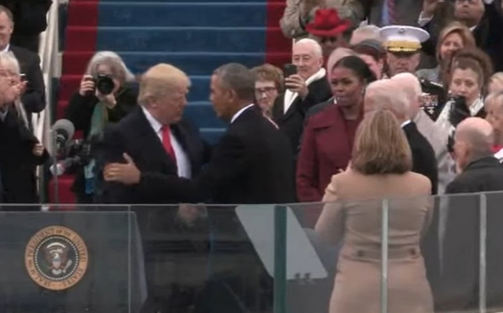 Teriakan Warga Sambut Donald Trump saat Upacara Inaugurasi