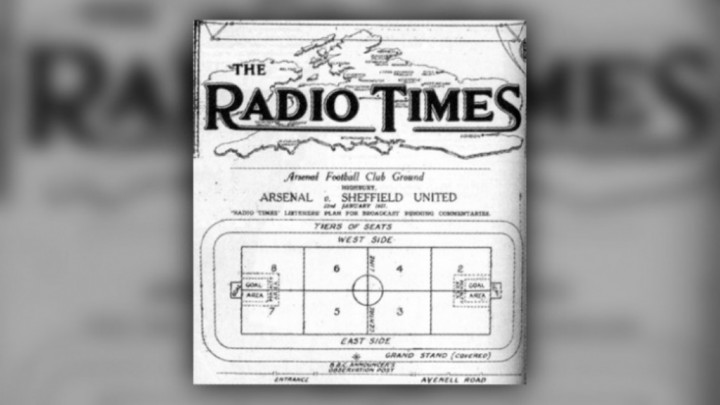 1927: Pertandingan Pertama Liga Inggris Disiarkan Langsung Radio