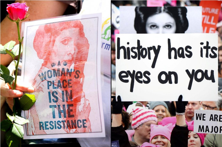 Carrie Fisher Jadi Simbol Harapan di Aksi Women's March