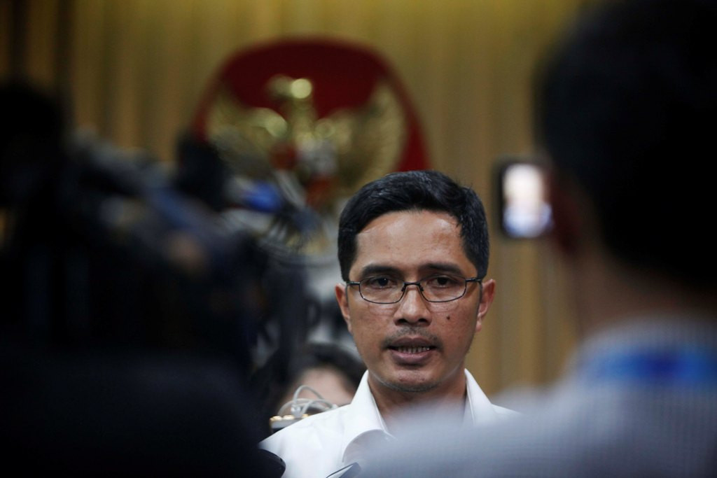 Juru bicara KPK Febri Diansyah. (Foto: MI/Rommy Pujianto).