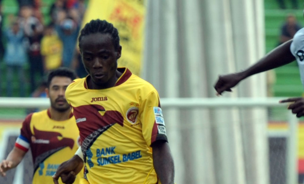 Erick Week Lewis saat membela Sriwijaya FC. (Foto: Ant/ Feny Selly)