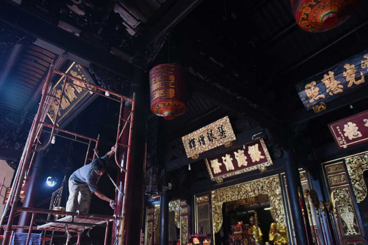 Jelang Imlek, Klenteng Tay Kak Sie Terus Berbenah