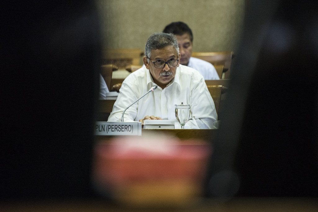 Direktur Utama PLN Sofyan Basir. ANTARA FOTO/M Agung Rajasa.