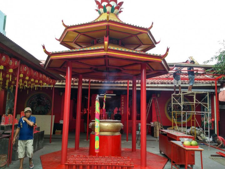 Jelang Imlek, Klenteng Petak Sembilan Bersolek