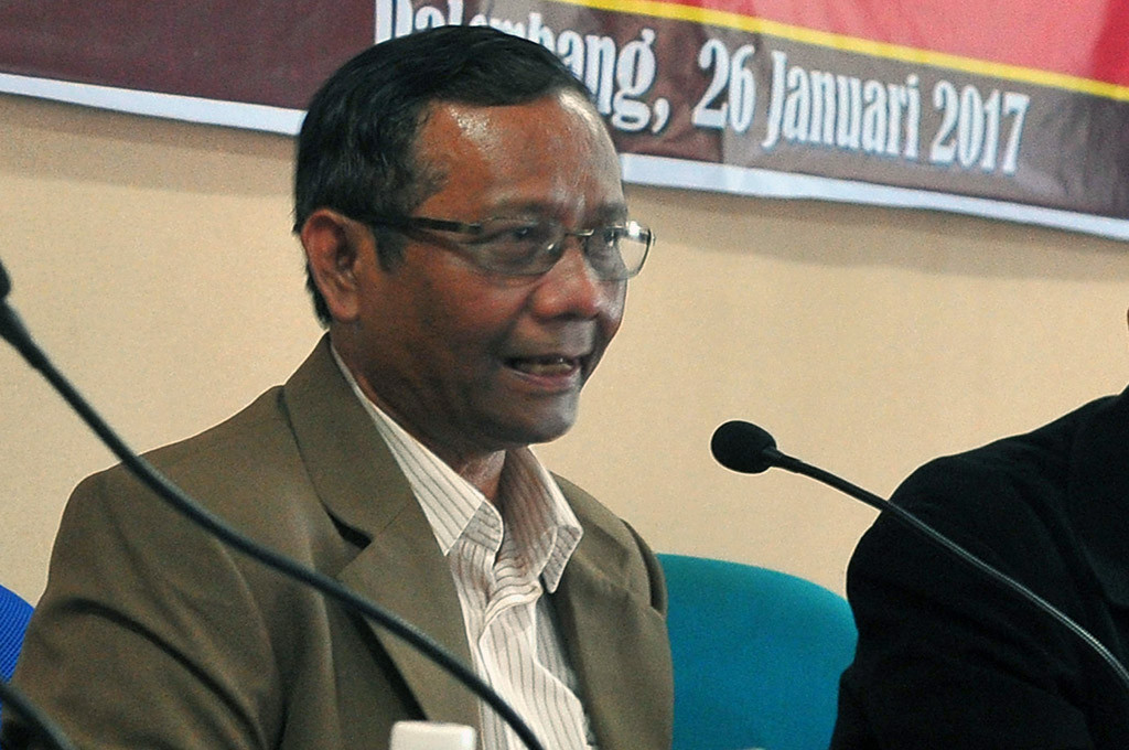 Mantan Ketua Mahkamah Konstitusi (MK) Mahfud MD -- ANT/Feny Selly