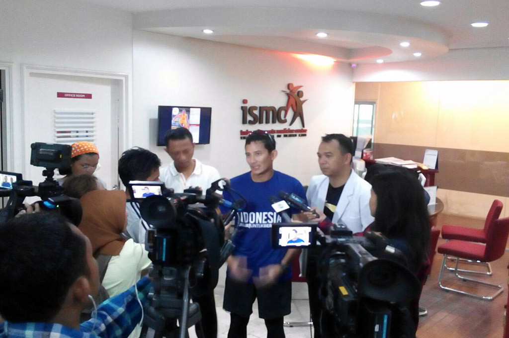 Sandi Latihan Fisik Jelang Debat Kedua Pilgub DKI