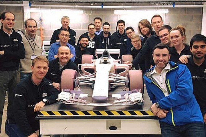 Manor Umbar Prototipe Mobil F1 yang sudah 50 Persen