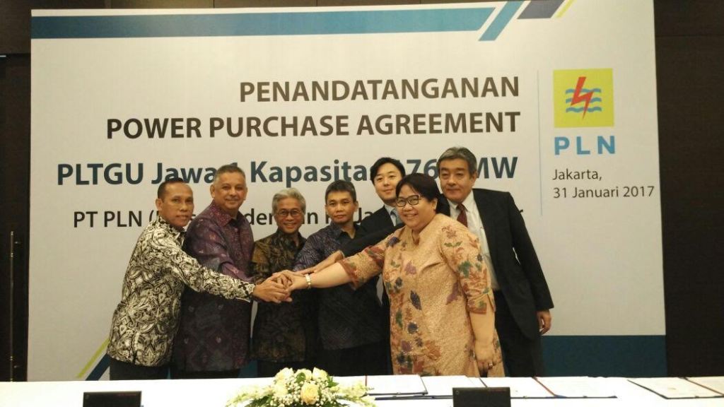 Suasana penandatanganan PPA PLTGU Jawa 1 (Foto: MTVN/Annisa Ayu Artanti)