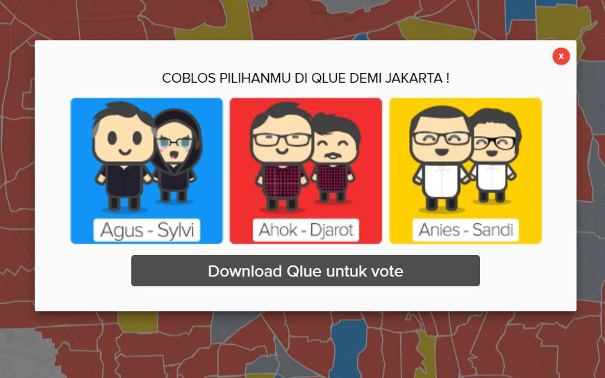 Qlue kini sediakan fitur untuk voting. 