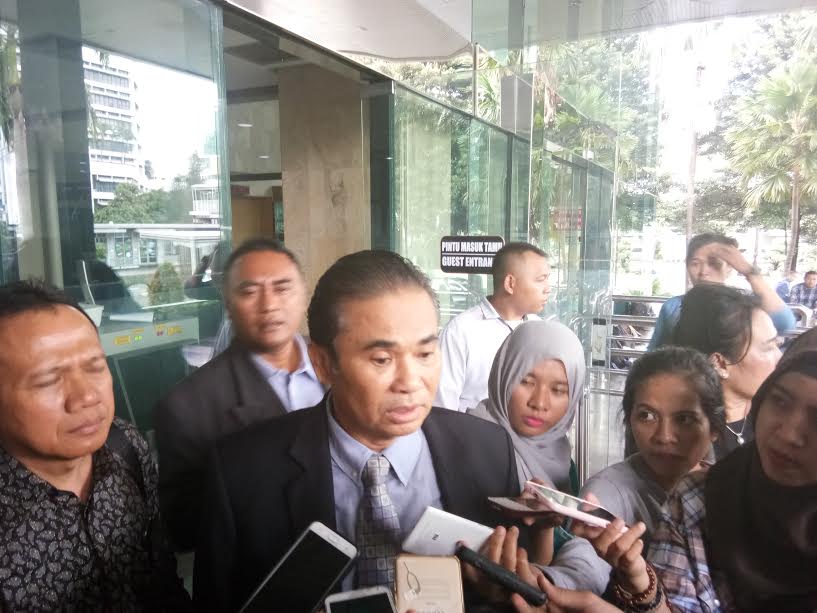 Ketua IPHI indra Sahnan Lubis di KPK. Foto: MTVN/Achmad Zulfikar Fazli