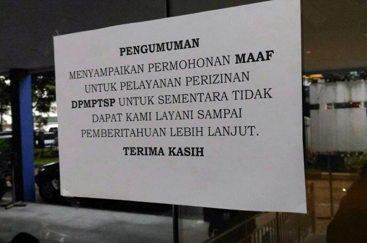 Pelayanan di Dinas Penanaman Modal Kota Bandung Berhenti Total