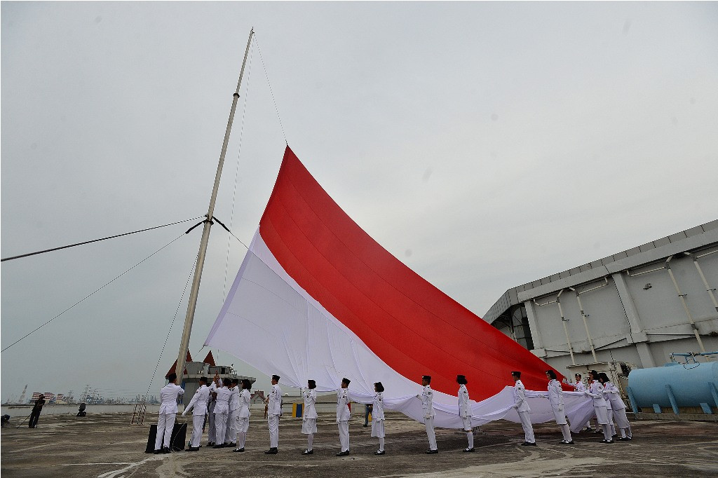 Ilustrasi bendera merah putih--Antara