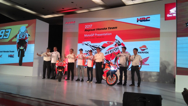 Marquez dan Pedrosa Ikut Sesi Peluncuran Tim Repsol Honda di Kemayoran