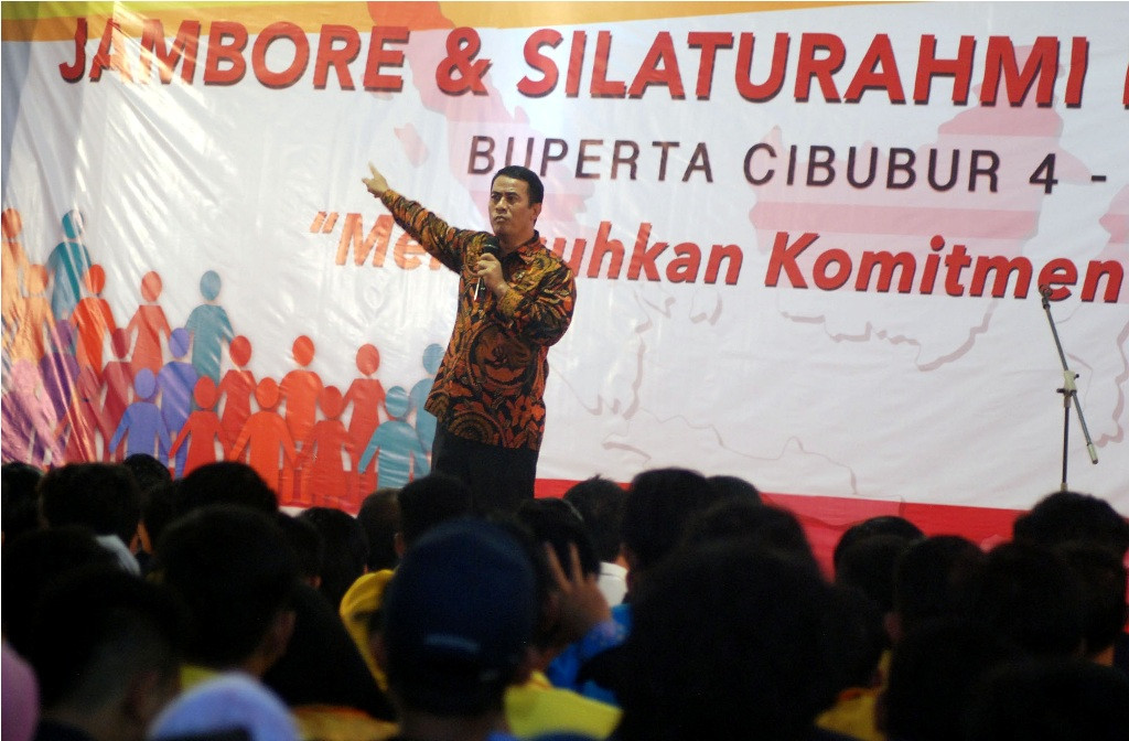 Menteri Pertanian Amran Sulaiman menghadiri Jambore Mahasiswa Indonesia digelar di Cibubur, Jakarta Timur--Ist