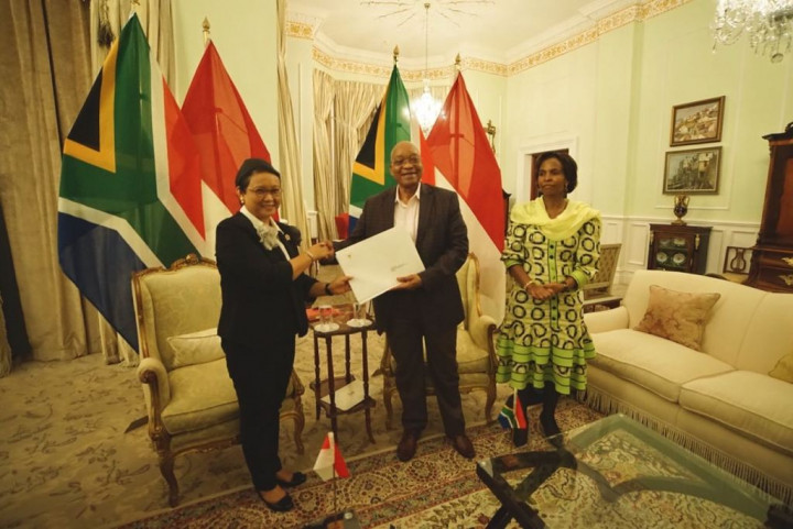 Temui Presiden Afsel, Menlu RI Tegaskan Prioritas Ekonomi di Afrika