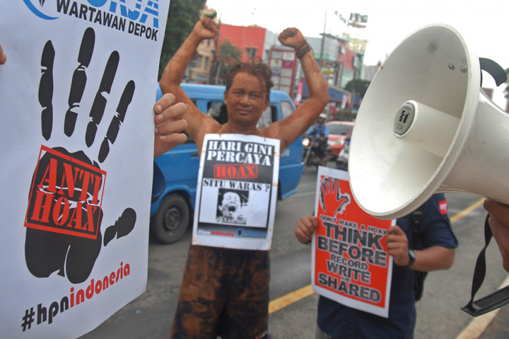 Pokja Wartawan Depok Gelar Kampanye Anti <i>Hoax</i>