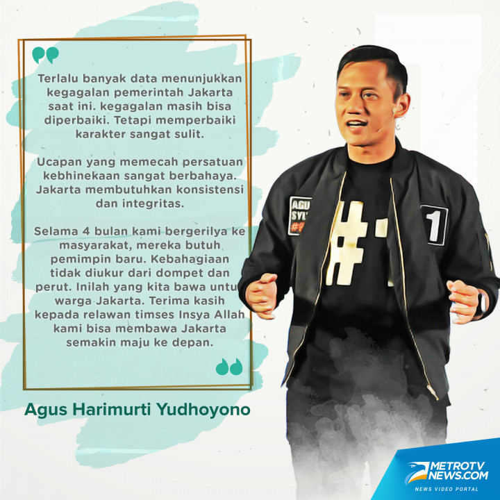 Agus Tutup Debat dengan Sindiran ke Ahok dan Anies