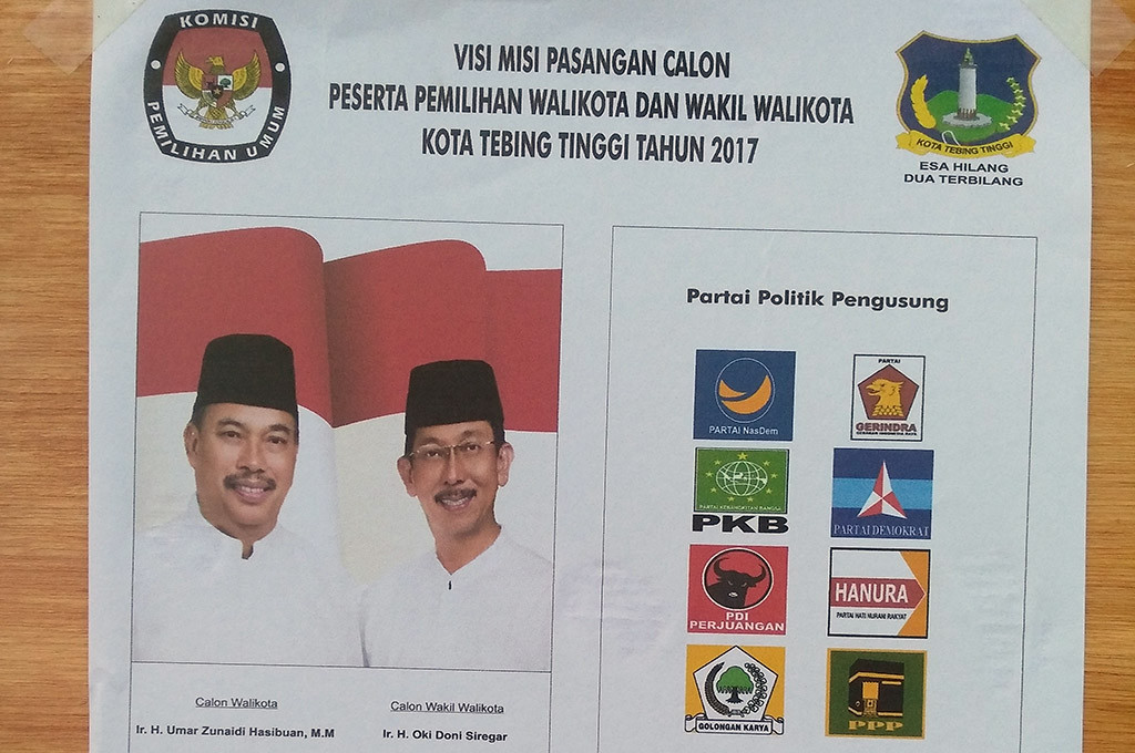 Rekapitulasi Sementara Menangkan Paslon Tunggal Pilkada Tebing Tinggi