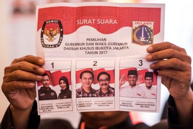<i>Real Count</i> KPU: Ahok-Djarot Unggul Tipis dari Anies-Sandi