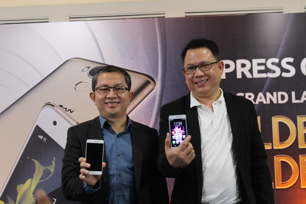 Saat peluncuran Advan G1 di RCTI. 