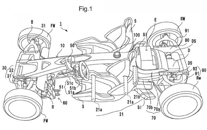 Begini Paten Desain Mobil Honda Bermesin MotoGP