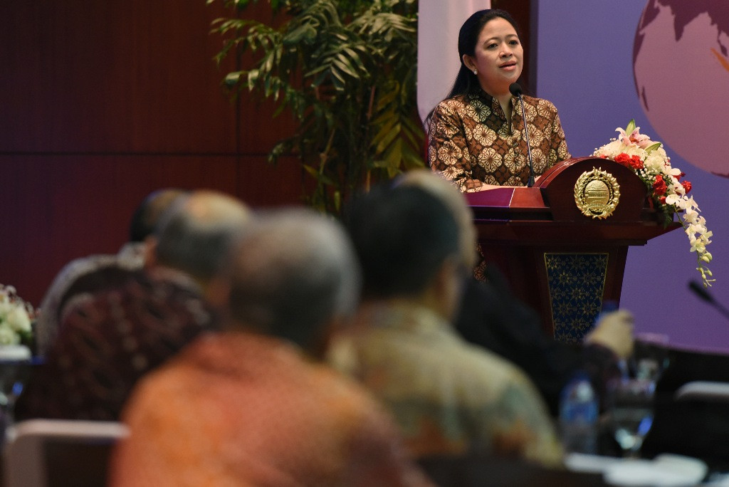 Menteri Koordinator bidang Pembangunan Manusia dan Kebudayaan (PMK) Puan Maharani. (ANTARA FOTO/M Agung Rajasa)