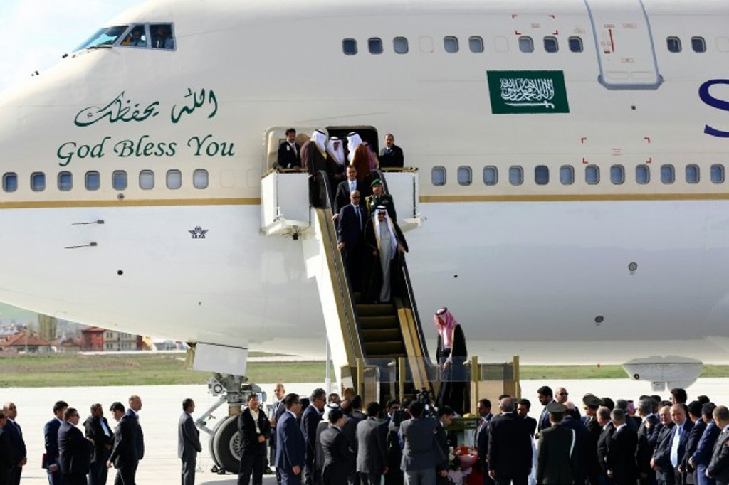 Ilustrasi pesawat yang digunakan Raja Arab. Foto: AFP