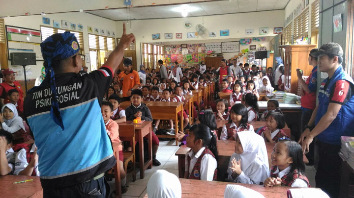 Pelajar SDN Kresna Mendapat Trauma Healing
