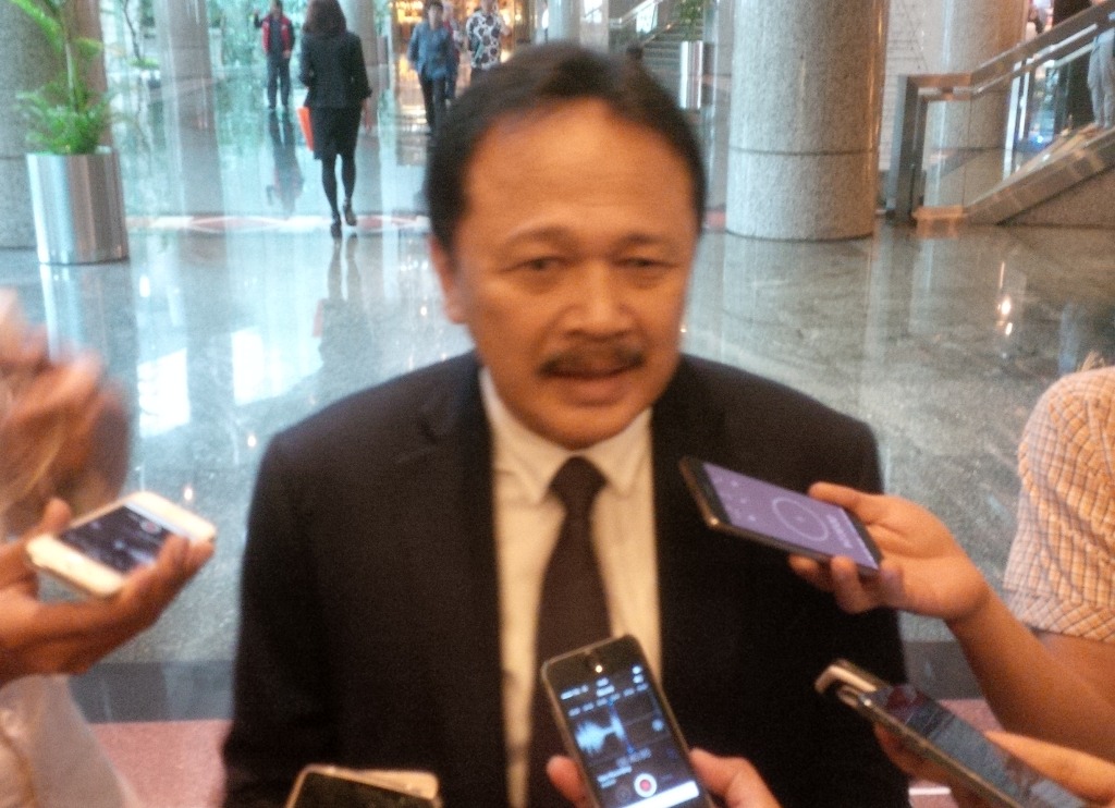 Direktur Utama PT Bursa Efek Indonesia (BEI) Tito Sulistio. (FOTO: MTVN/Dian Ihsan Siregar)