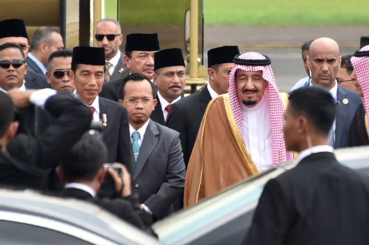 King Salman Arrives at Halim Perdanakusuma Airport