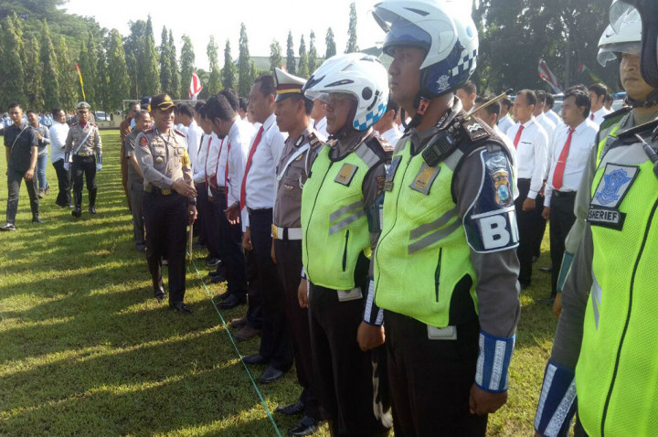 Ratusan Personel Gabungan Gelar Apel Operasi Simpatik Semeru 2017