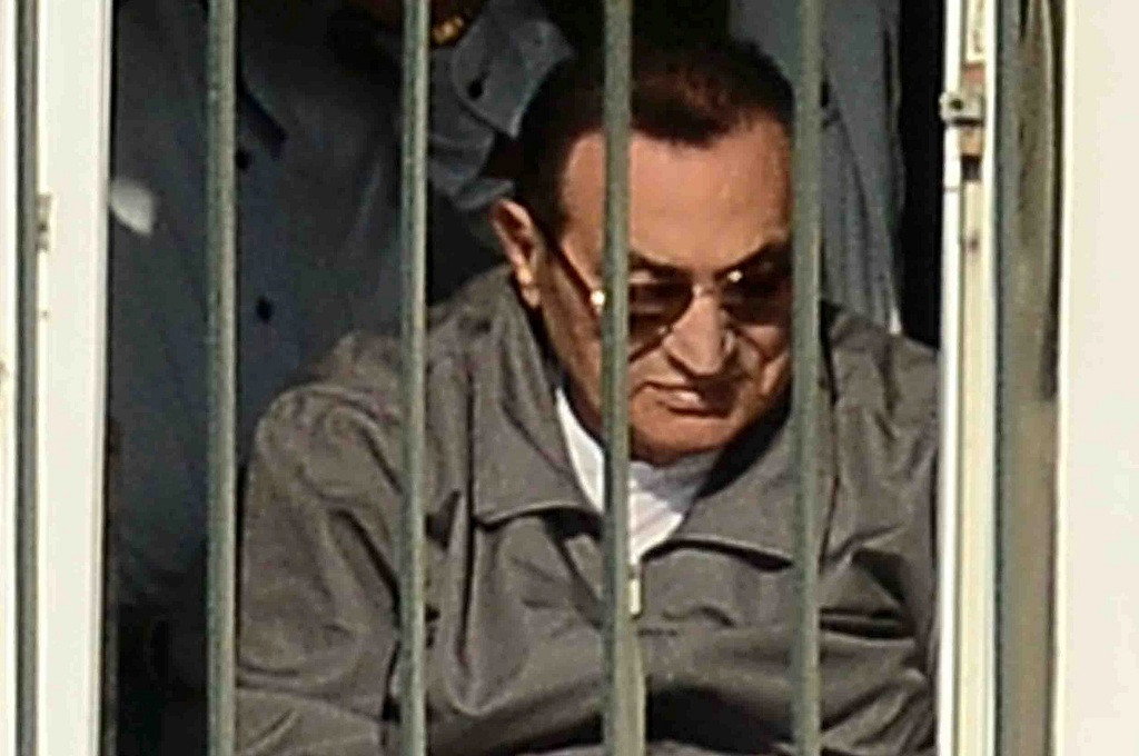 Mantan Presiden Mesir Husni Mubarak di rumah sakit militer di Kairo, 29 November 2014. (Foto: AFP)