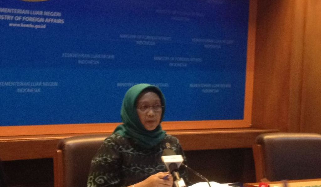 Menlu Retno L.P Marsudi (Foto: Sonya Michaella/Metrotvnews.com).